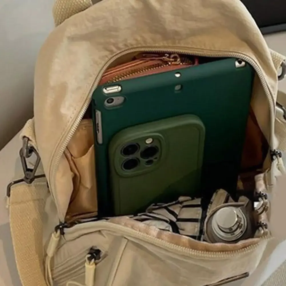 mode coréenne grande capacité sac à dos déplacements quotidiens épaule sac léger décontracté poche sac à dos pour femmes