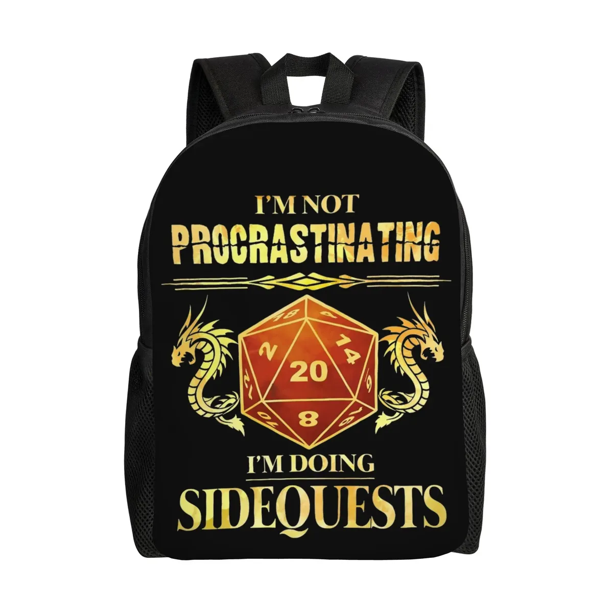 sac à dos dungeon dragon dnd pour hommes et femmes, sac à dos cool pour étudiants et professionnels, sac à bandoulière pour ordinateur portable, cadeau