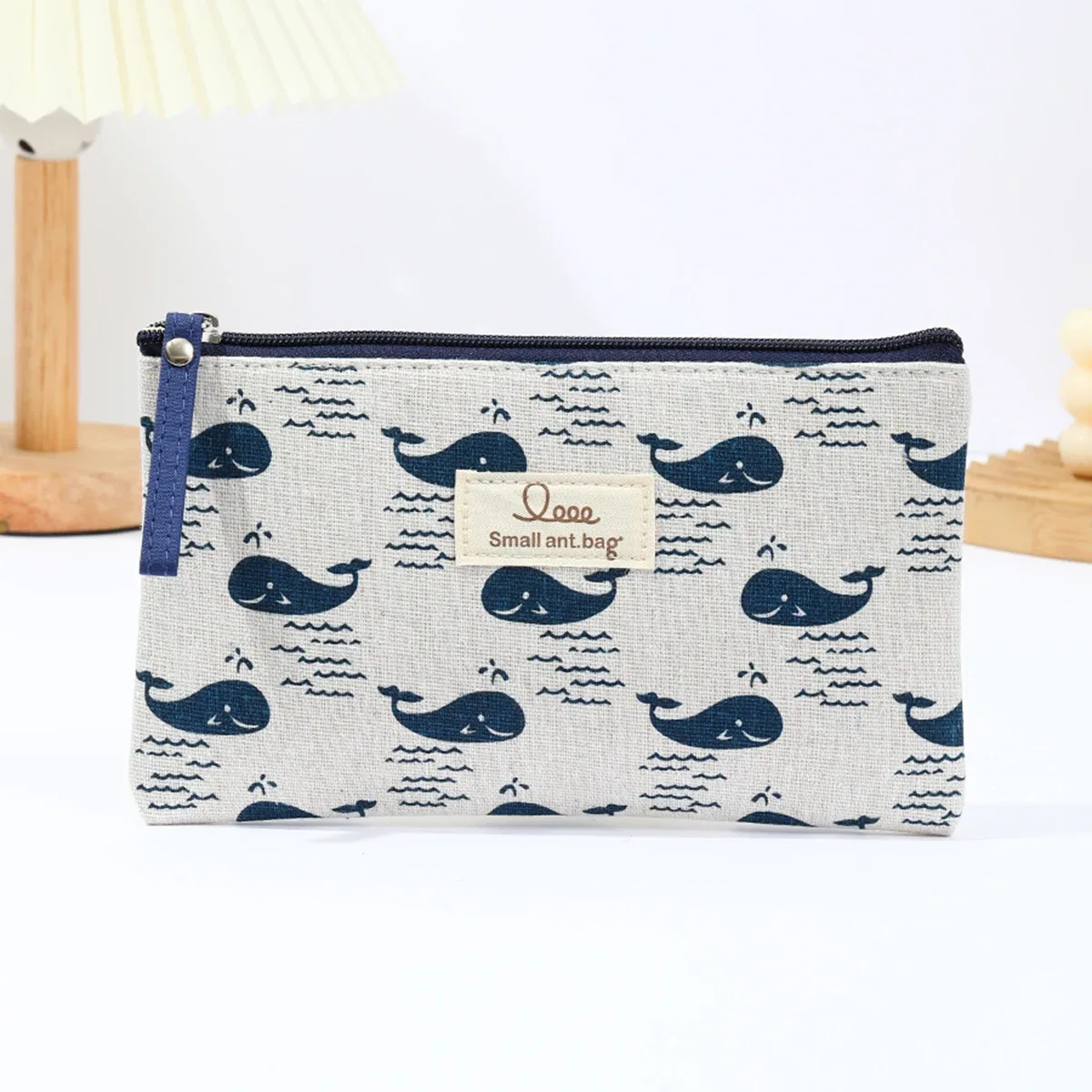 trousse de maquillage grande capacité en toile, sac de rangement portable pour soins de la peau, trousse à crayons étudiant dessin animé, portefeuille, trousse à cosmétiques