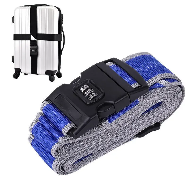ceinture sécurité sangle réglable mot passe nylon couleur multiple valise sac voyage protection antivol