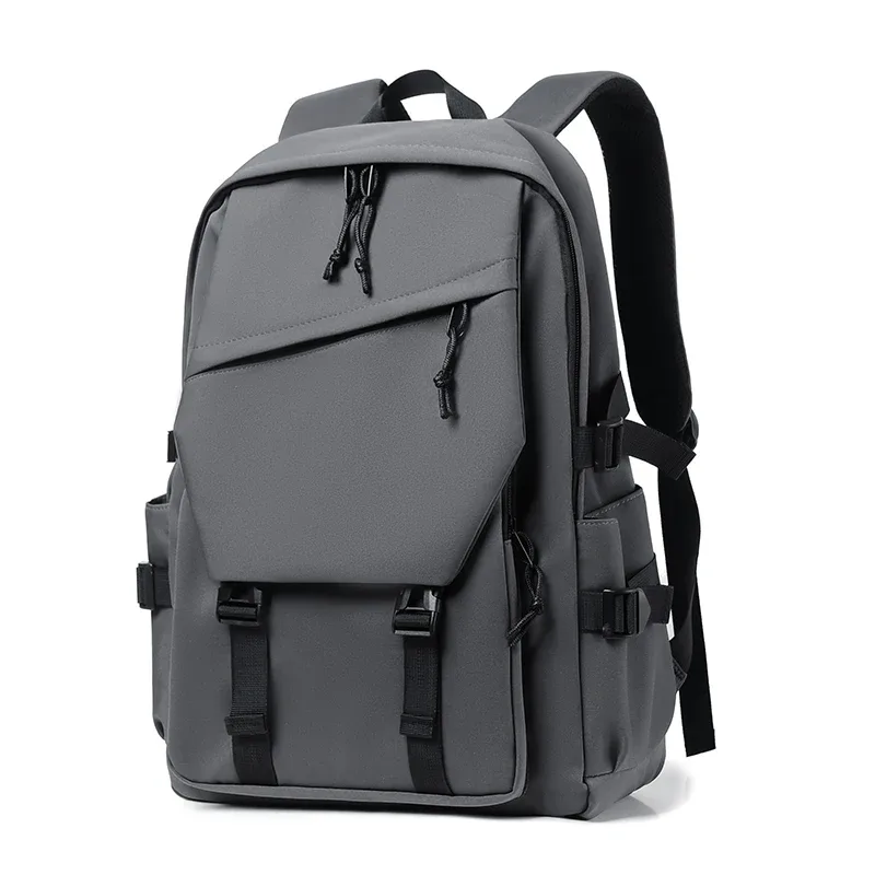 sac à dos de couleur unie à la mode pour hommes, léger et durable, adapté au sport, aux voyages et aux déplacements quotidiens, avec compartiment pour ordinateur portable