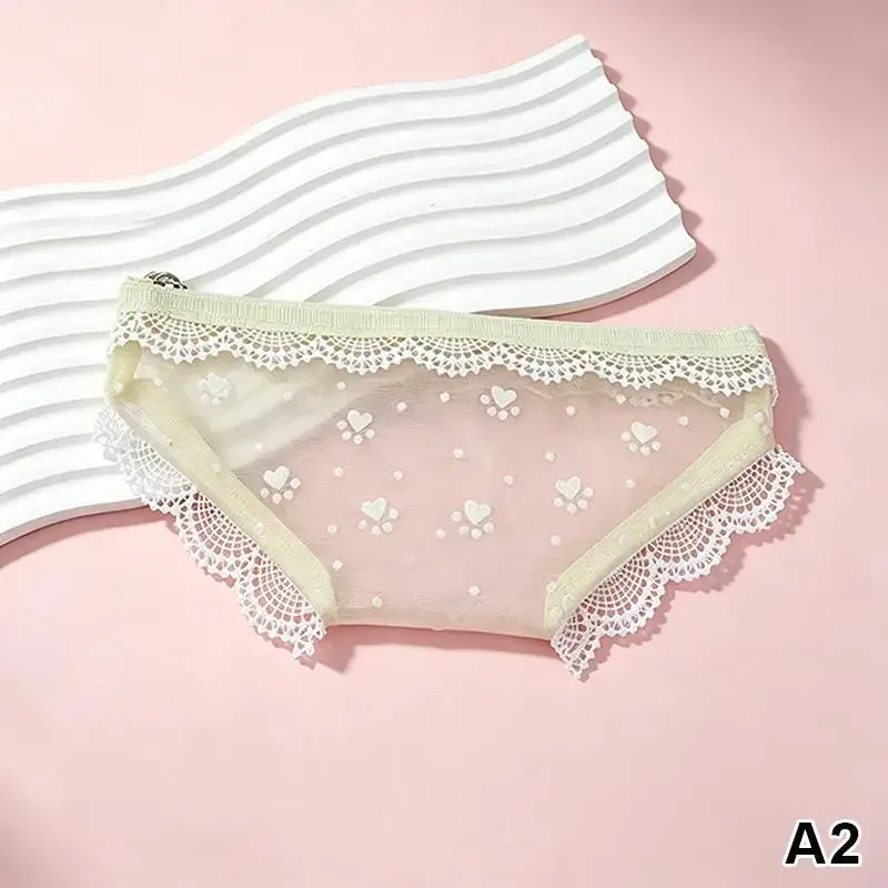 trousse de maquillage transparente en dentelle et résille, forme de sous-vêtement mignon, pochette de rangement pour crayons, quotidien/voyage