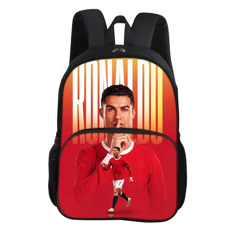 sac à dos ronaldo avec poche avant, sac d'école pour étudiants, star du football cr, sac de sport, sac de voyage, grande capacité