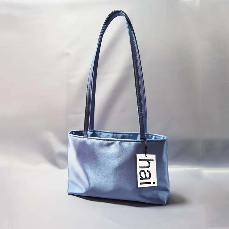 sacs à bandoulière de luxe en soie pour femmes, sac carré sous les bras, sac de banlieue de marque célèbre, fourre-tout macaron de couleur contrastée