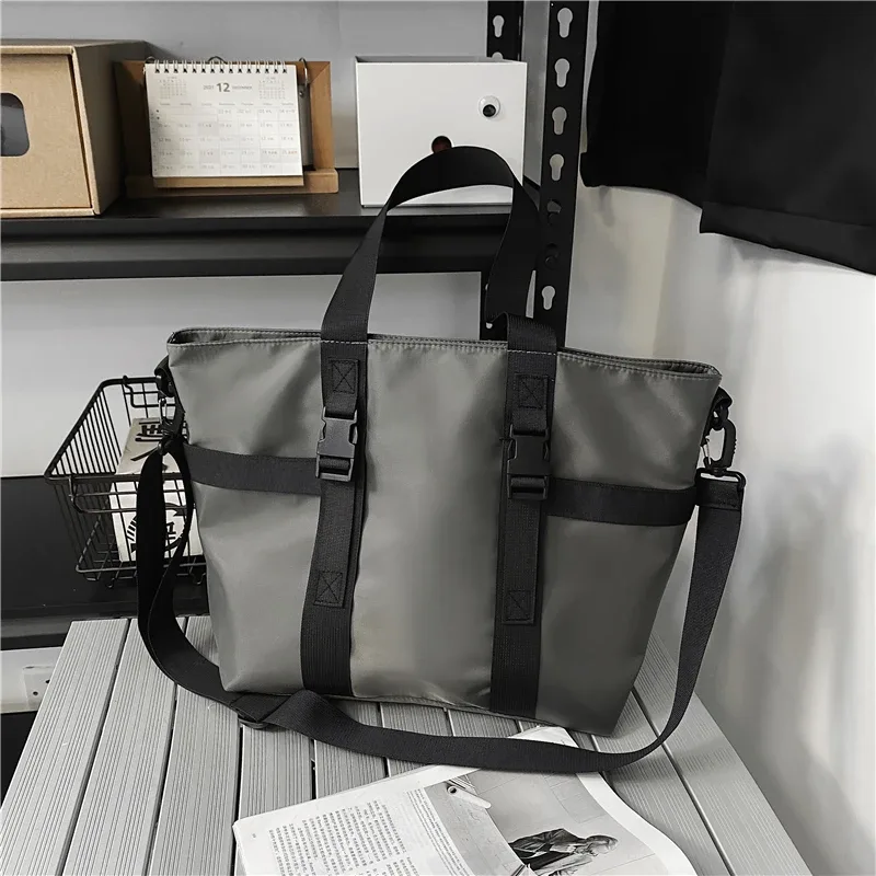 hocodo imperméable femmes voyage sac à main grande capacité dames sac de messager couleur unie femme bandoulière en nylon sac à bandoulière femmes