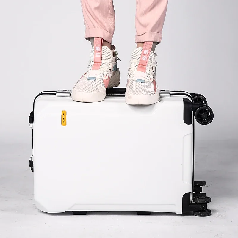 valise à roulettes avec cadre en aluminium pour hommes et femmes, bagages de voyage, petite cabine, 24 po, 20 po, tendance de la mode, nouveau