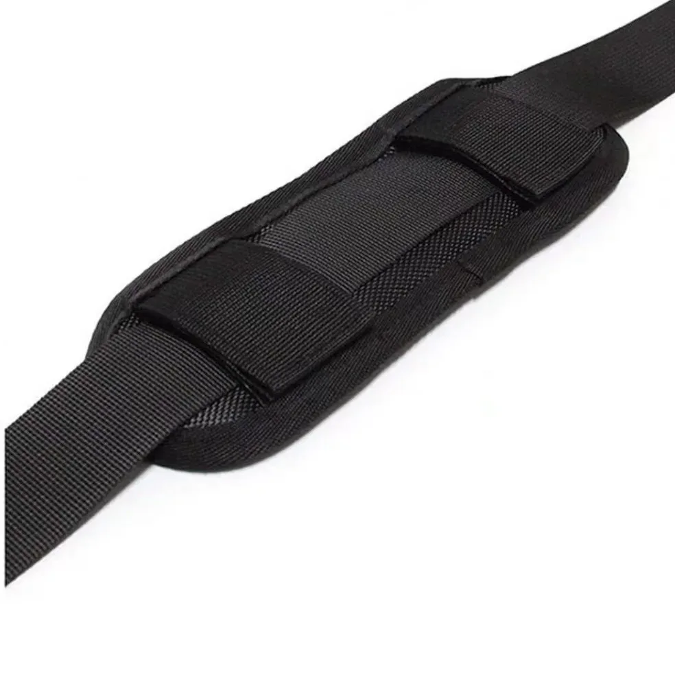 Coussin Ergonomique Dos Sangle Sac Tissu Noir Confort Voyage Bandoulière Antidérapante Sac Dos Ordinateur Portable Accessoires Universels Sacs