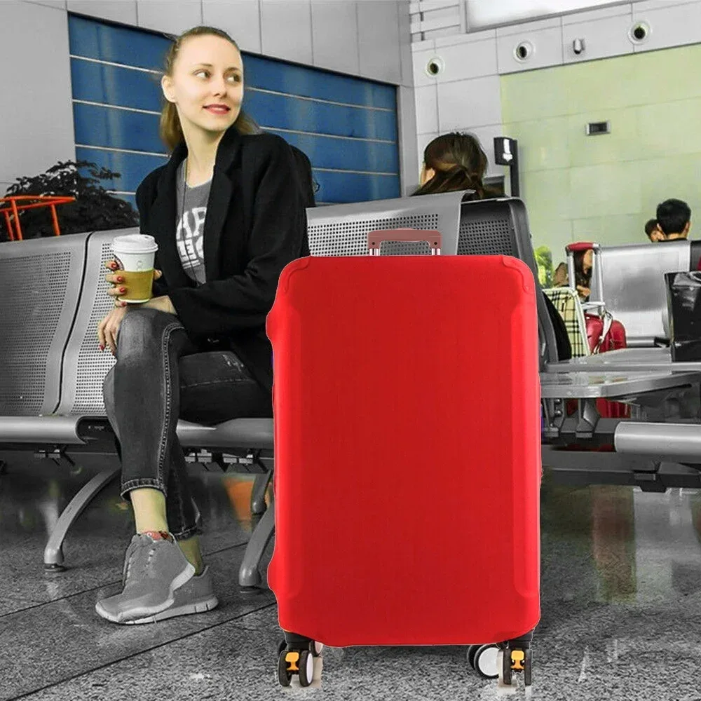 housse de protection élastique pour valise, housse anti-poussière tendance pour bagages à roulettes de 18 à 28 pouces, avec impression de nom, accessoires de voyage