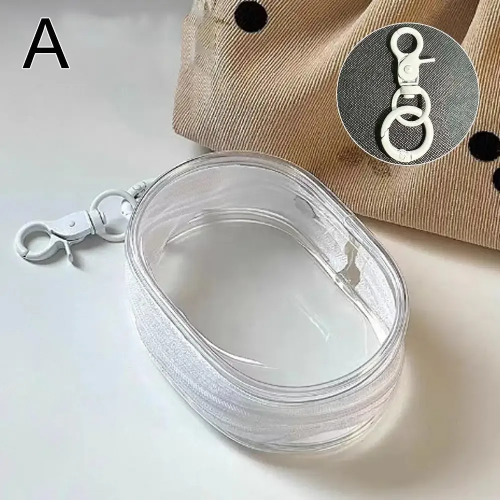 sac de rangement portable mini transparent avec fermeture éclair, boîte organisatrice de voyage pour clés, écouteurs, chargeurs, sac cadeau, sacs organisateurs transparents