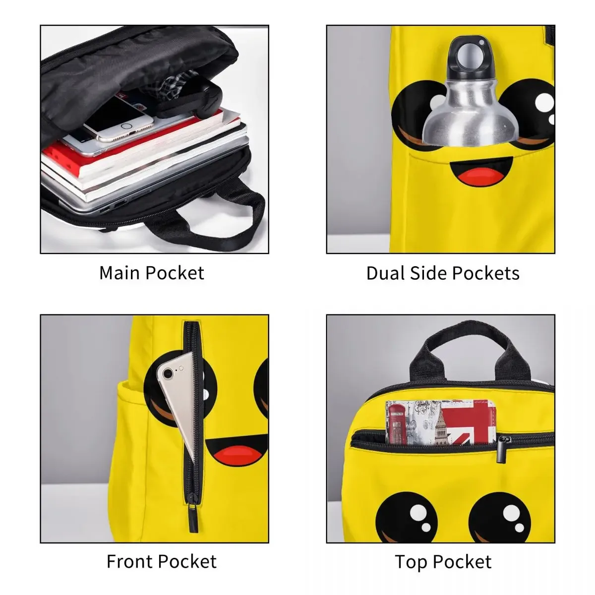 sac à dos pour personnage banana peely battle royale, sac à livres pour étudiants, sac d'école pour enfants, sacs à bandoulière pour ordinateur portable, pour hommes et femmes