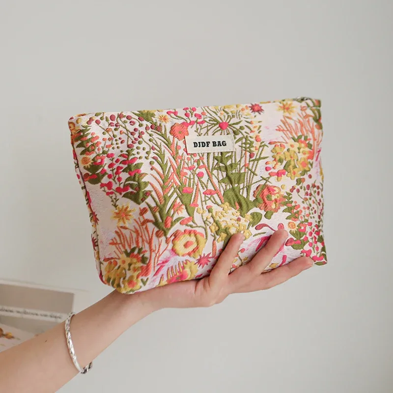 DJDF – trousse à cosmétiques pour femmes, produits de soins de la peau aux algues vertes, sac de rangement de grande capacité, trousse de toilette de voyage Portable, porte-monnaie