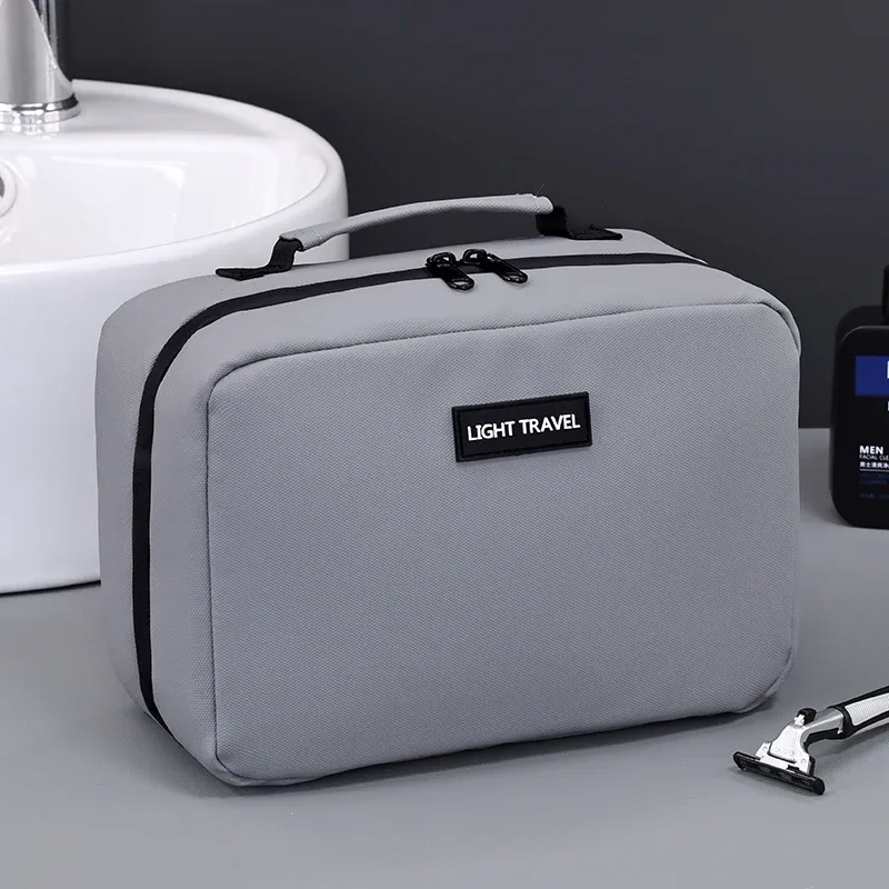 trousse de toilette suspendue imperméable grande capacité, sac de voyage cosmétique pour hommes et femmes, pochette pour articles de toilette et rasage