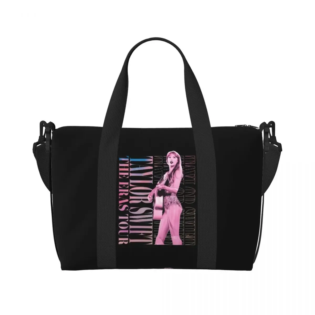 sac fourre-tout personnalisé eras tour pour femme, chanteur pop américain de taylor's swift, grande capacité, plage, salle de sport, sacs de voyage, 1989
