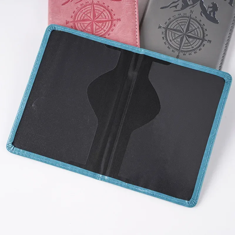 passeport cover passport holder, compass printed document change, ticket réinitialisation, passport wallet, travel wallet, id card holder, unisex, 2025