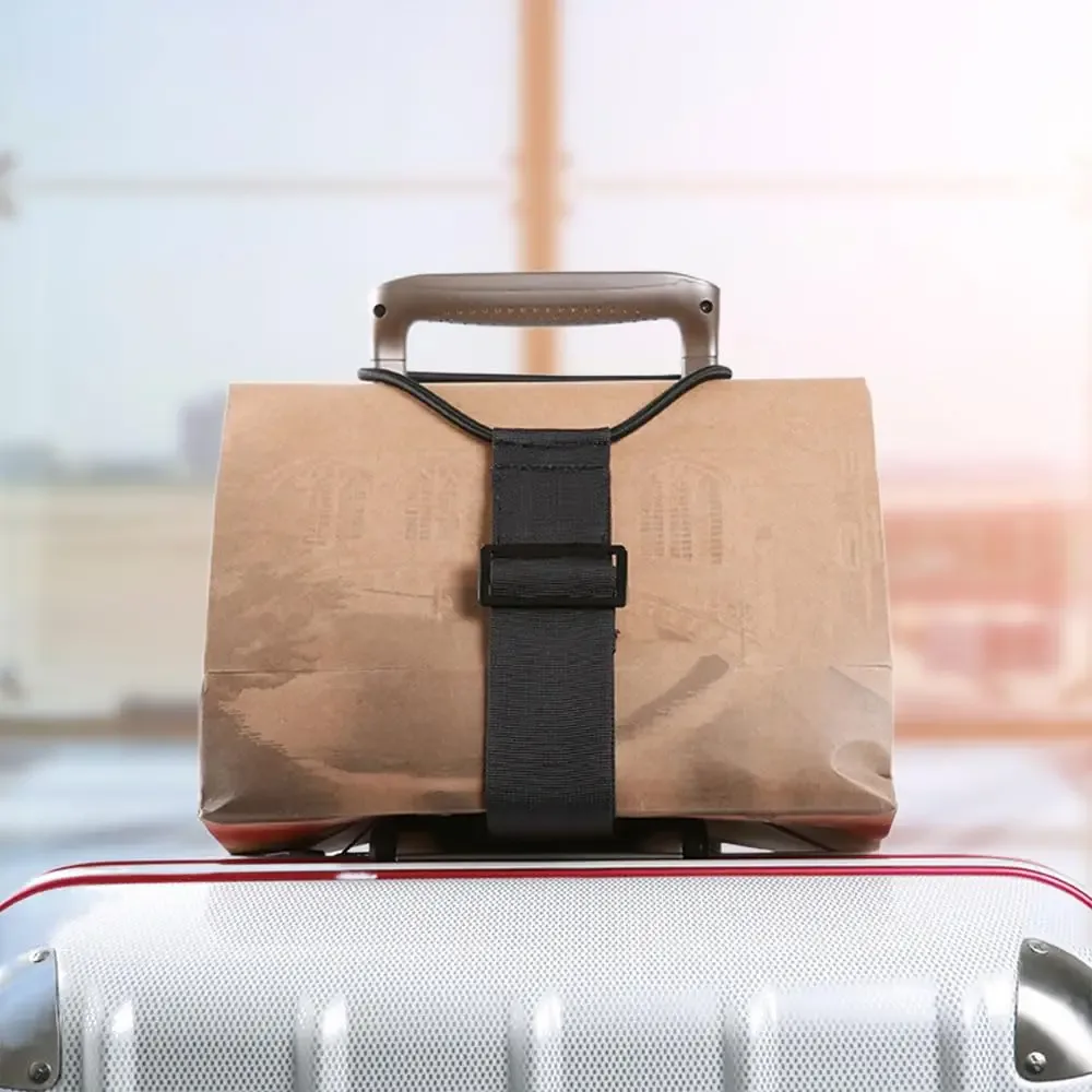 ceinture bagage polyester noir anneaux métalliques ajustable anti chute voyage polyvalente transport sac main vestes