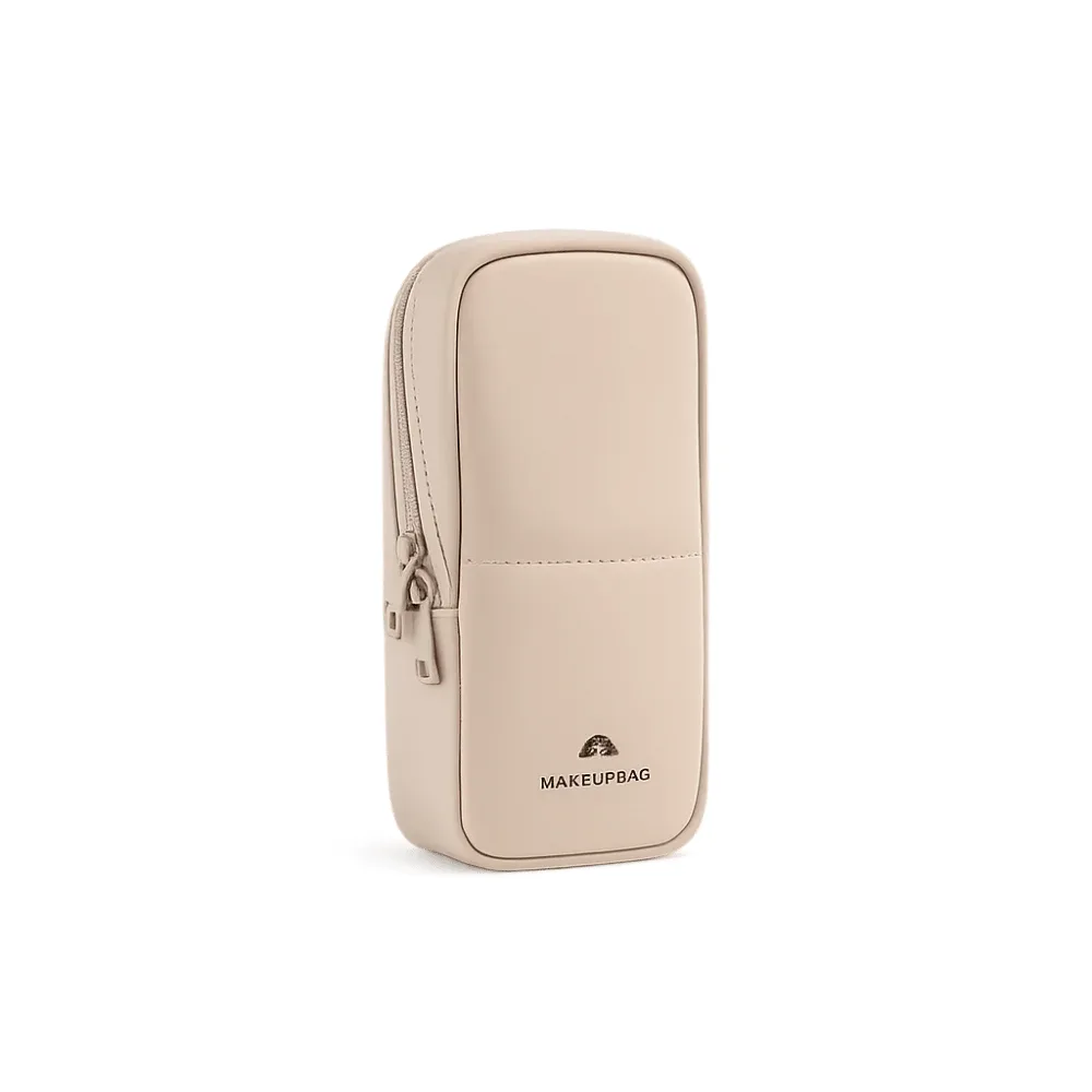 sac à pinceaux de maquillage imperméable, grande capacité, fermeture éclair, étui de rangement pour stylos, trousse de toilette multi-compartiments en pu, portable