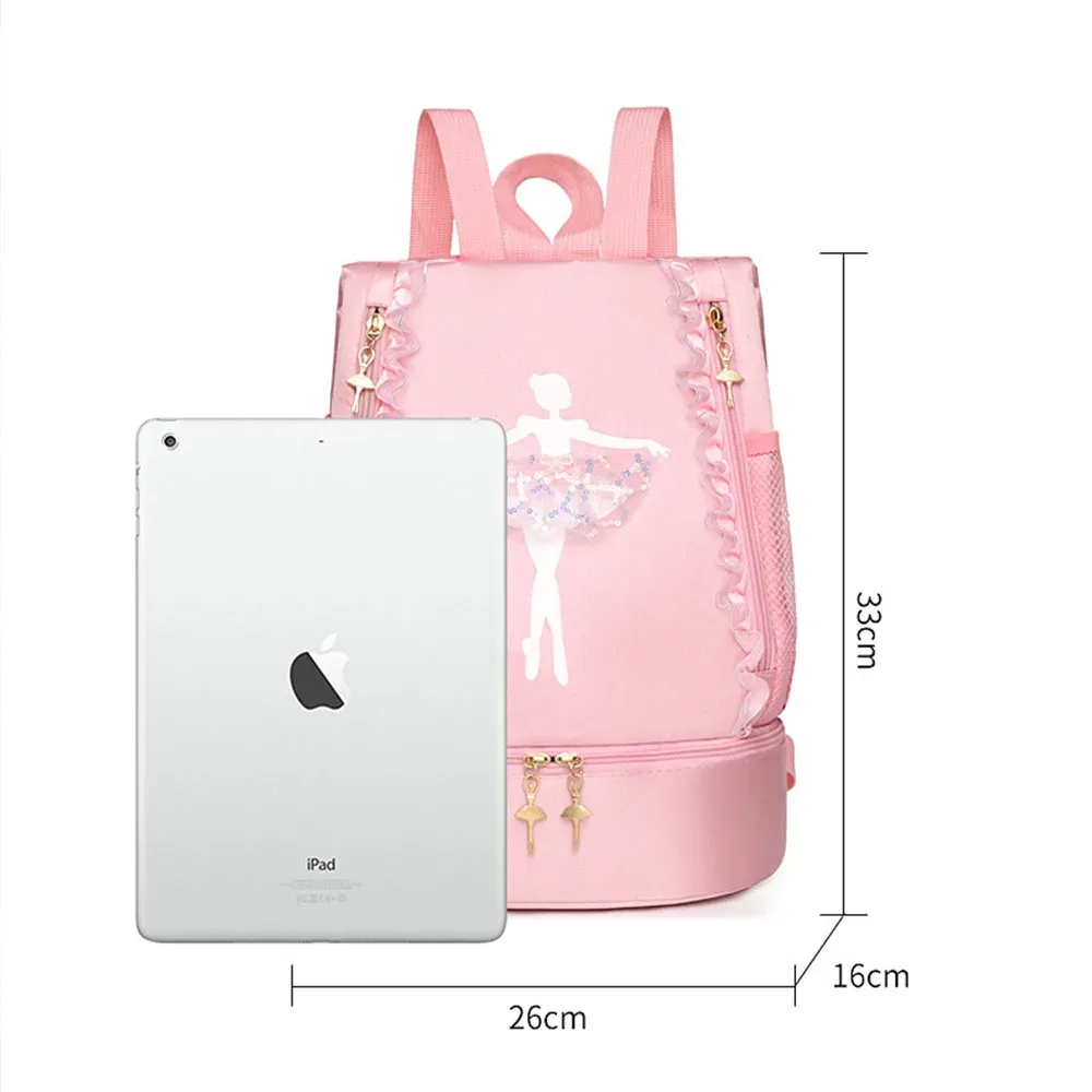 robe de danse mignonne personnalisée, sac à dos pour enfants, jupe en gaze personnalisée, sac à dos de ballet en dentelle pour fille, sac à dos pour étudiant