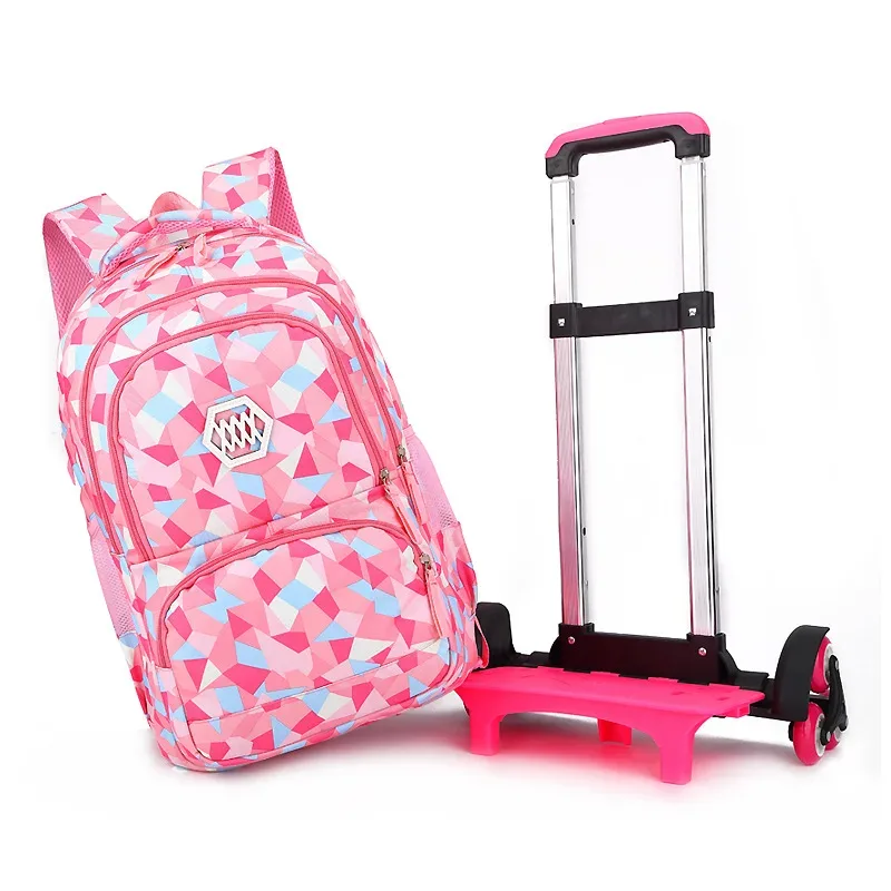 sacs à dos d'école à roulettes pour enfants, sacs à roulettes, sac d'école étanche pour adolescentes, sac de voyage à roulettes pour enfants