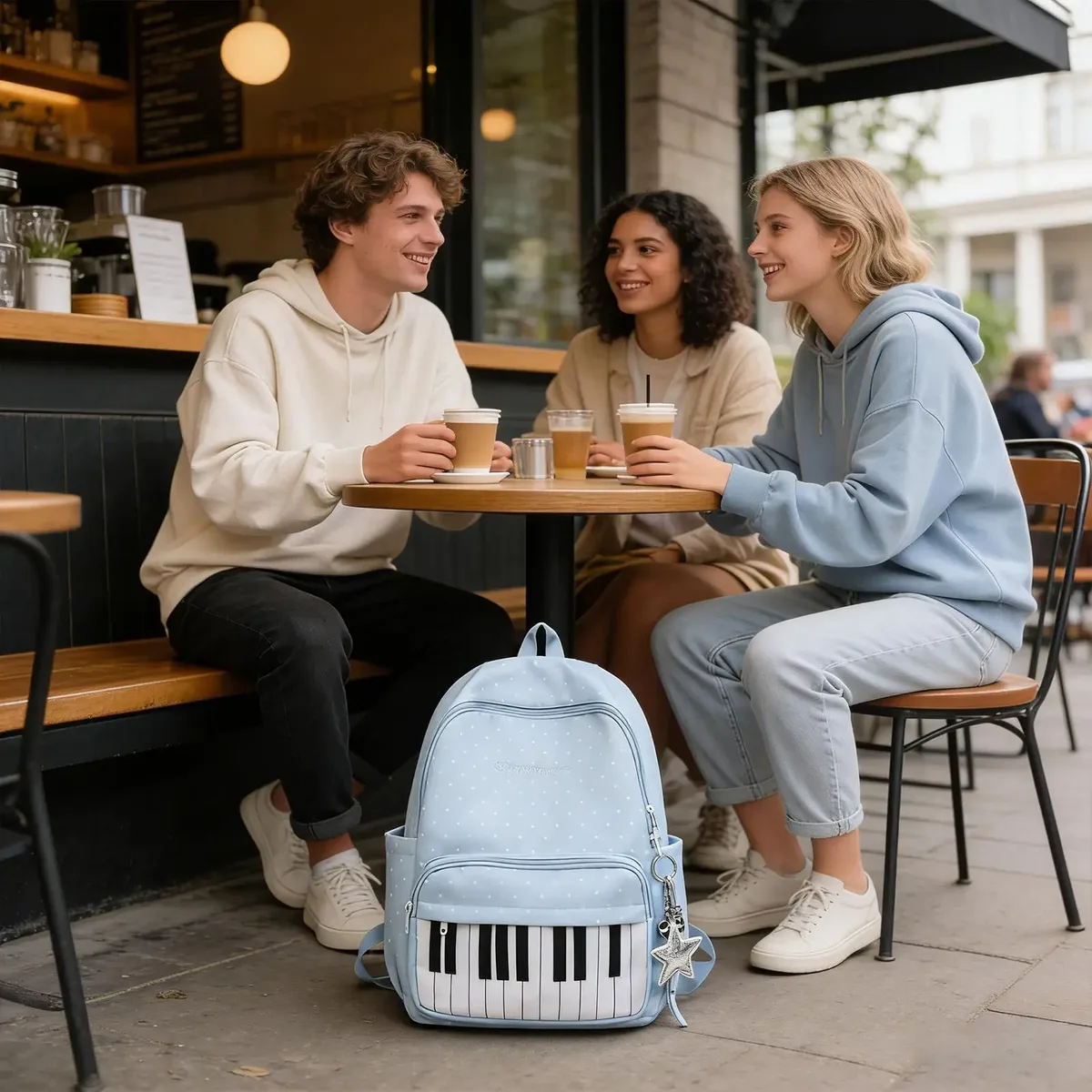 sacs à dos pour étudiantes, motif à pois, grande capacité, tendance, simples, pour femme et fille