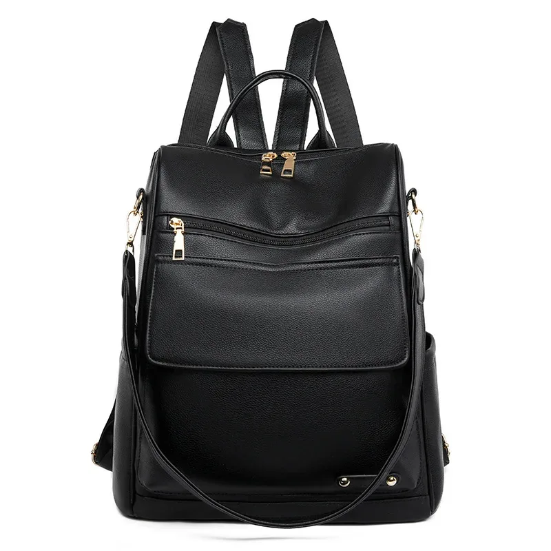 sac à dos antivol pour femmes, sac à bandoulière en cuir pu, sacs à main tendance pour femmes