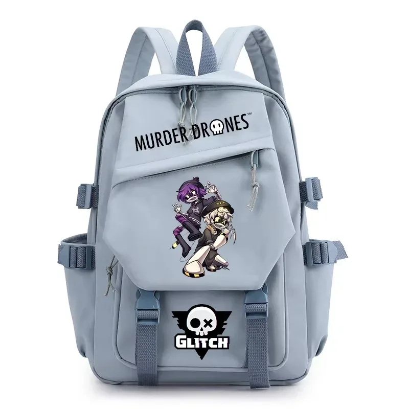 sacs à dos fashion murder drones pour étudiants, sac à dos à double bandoulière imprimé dessin animé, sac à dos pour ordinateur portable pour femmes et hommes, sac d'école tendance urbaine