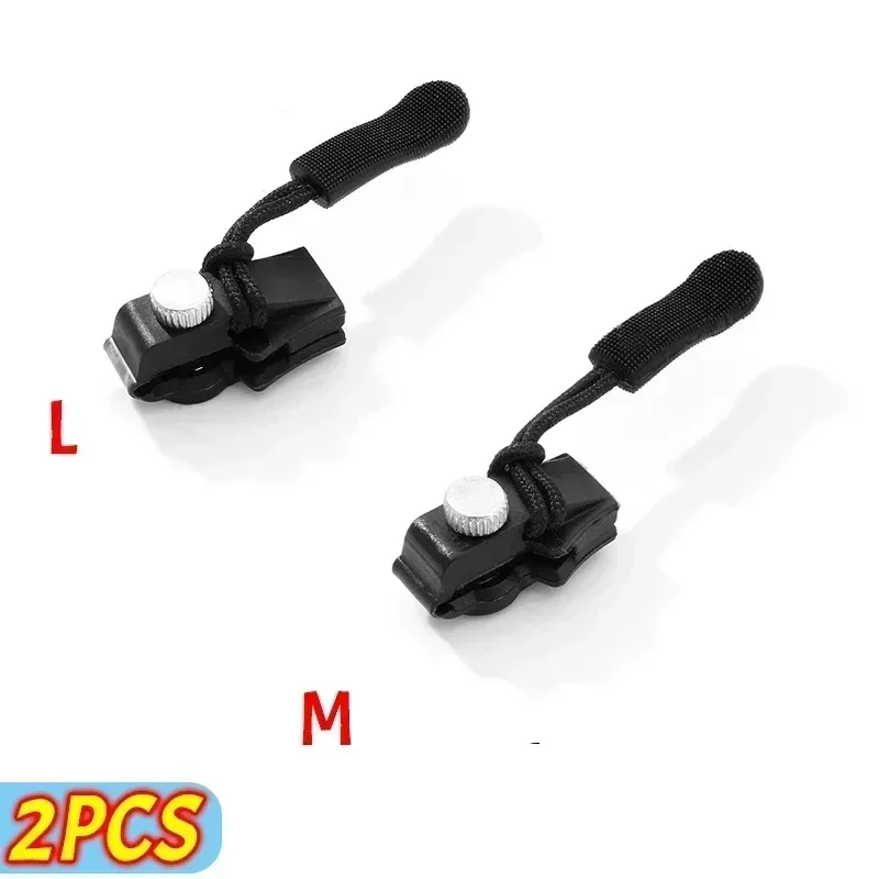 kit de réparation de fermeture éclair instantanée, 2 à 6 pièces, fixation de fermeture éclair de remplacement, dents coulissantes, tête de fermeture éclair de sauvetage, 3 tailles différentes