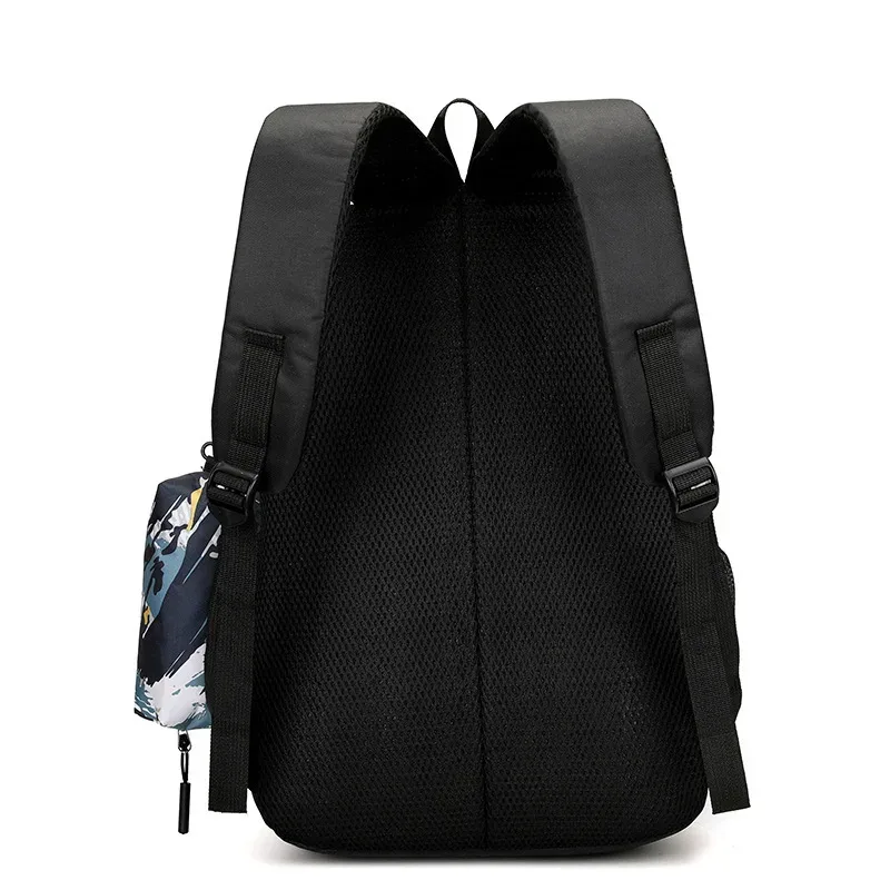 sac à dos décontracté imprimé floral pour hommes et femmes, sac à dos de voyage de camouflage en tissu oxford pour hommes et femmes, pour collège