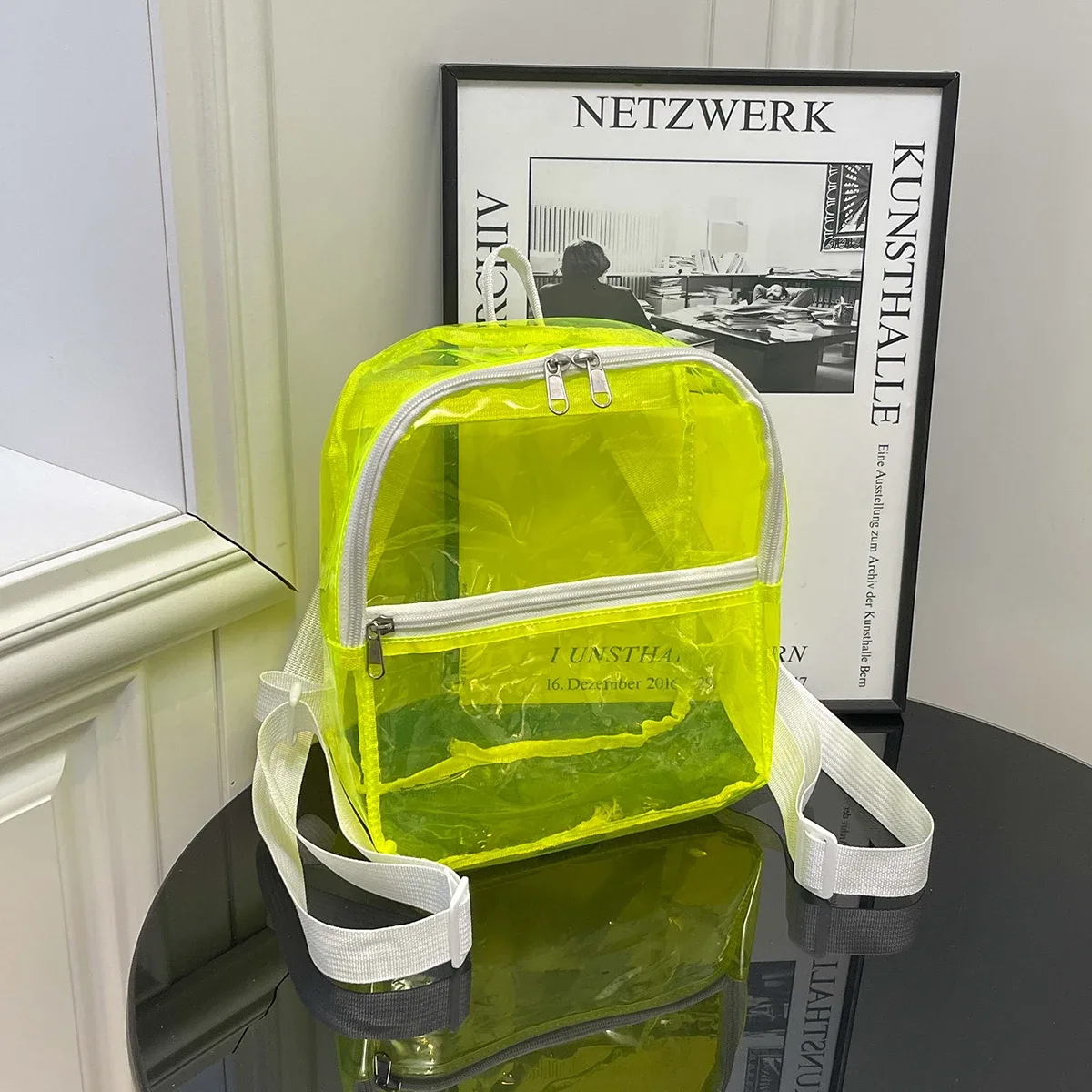 sac à dos holographique transparent, gelée de bonbons, sac de plage, voyage, randonnée, natation, cyclisme en plein air, sac d'école léger, sac de téléphone de rue