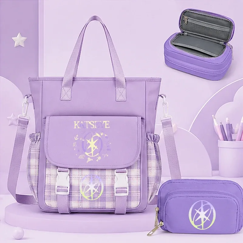 sac dos nylon violet noir motifs floraux géométriques accessoires stylos intérieur informatique voyage femme