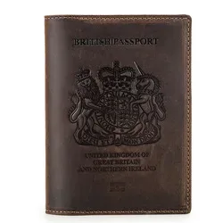 portefeuille en cuir véritable avec logo personnalisé, porte-passeport de voyage mince, document de voyage rfid minimaliste, portefeuille d'évaluation