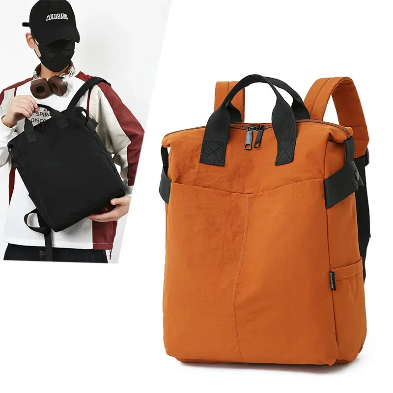sac à dos simple de style japonais, grande capacité, sac de voyage décontracté, sac d'école pour collégiens, sac pour ordinateur portable pour les trajets quotidiens