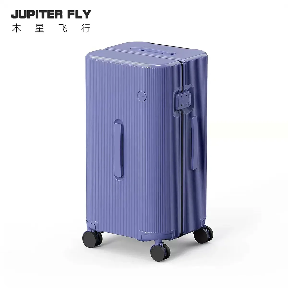valise de voyage 20/24/30 pouces avec fermeture éclair, grande taille, en pc, avec roulettes, boîte à code, bagage cabine