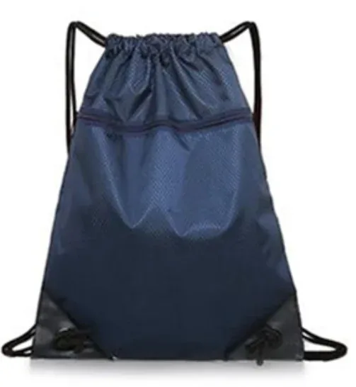 sac de sport à fermeture éclair double épaisseur, sac à dos de fitness avec poche à cordon, sac de randonnée, camping, natation, pour hommes et femmes.