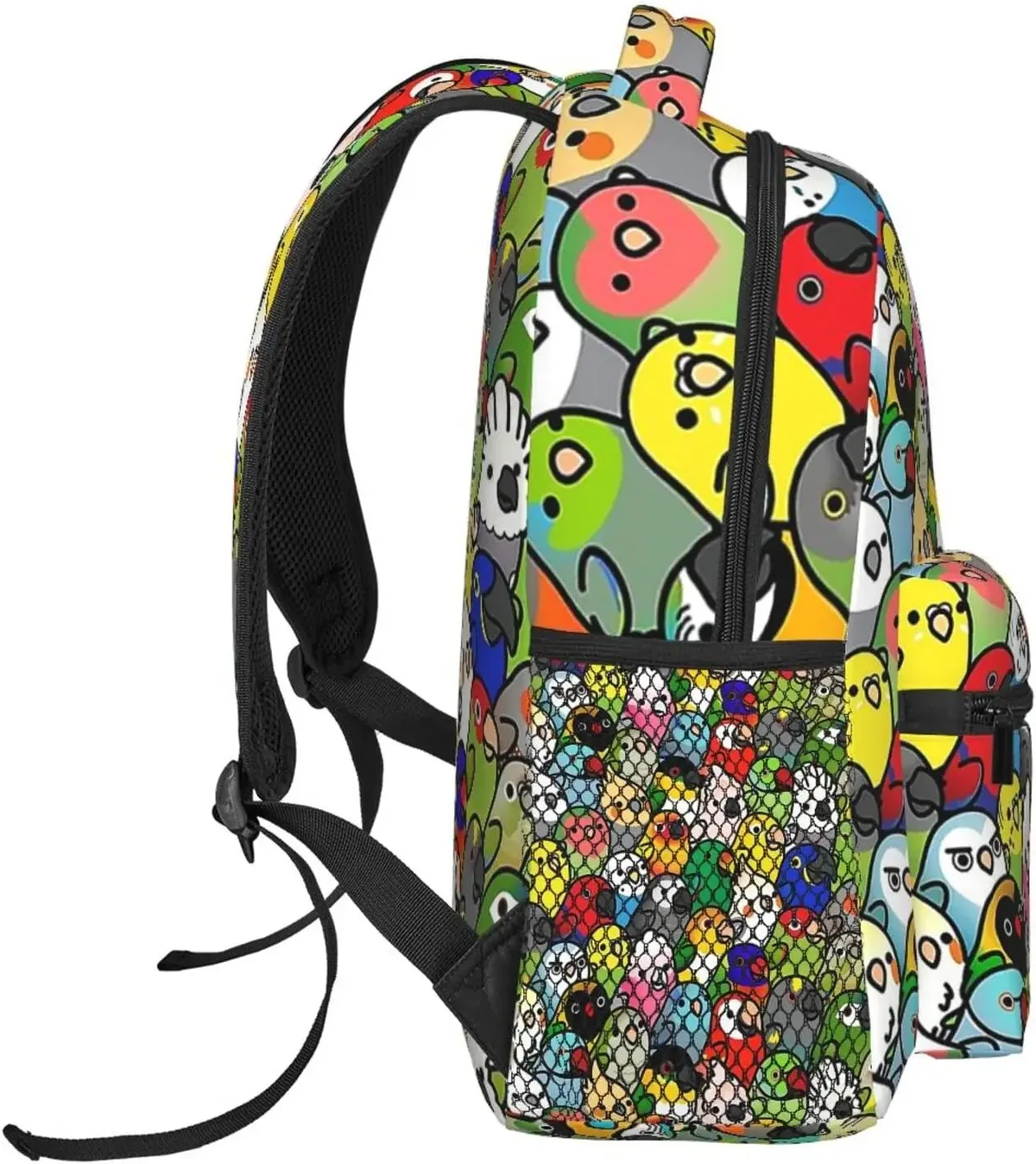 sac à dos décontracté motif oiseau perroquet drôle, sac à dos pour ordinateur portable, sac à dos pour ordinateur avec poches, sac à dos pour le travail, les voyages d'affaires
