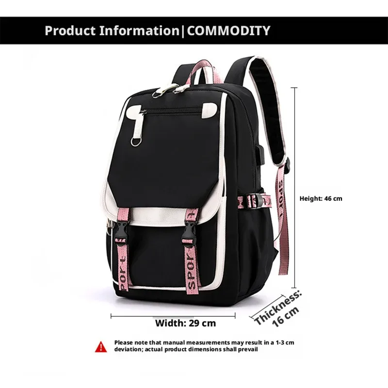 sac à dos anime hedwig night owl en nylon, sacs de voyage pour étudiants, sacs à livres, sacs à dos décontractés pour ordinateur portable avec port usb