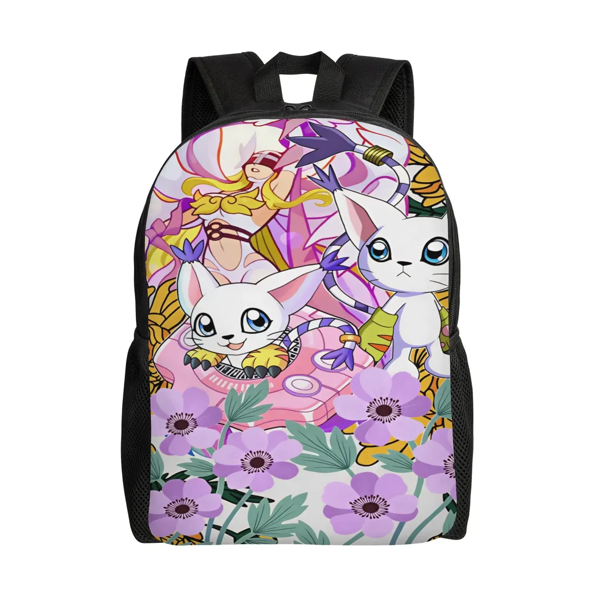 sac à dos digimon, sacs à dos de trekking pour garçons et filles, grands sacs personnalisés pour le lycée, joli sac à dos