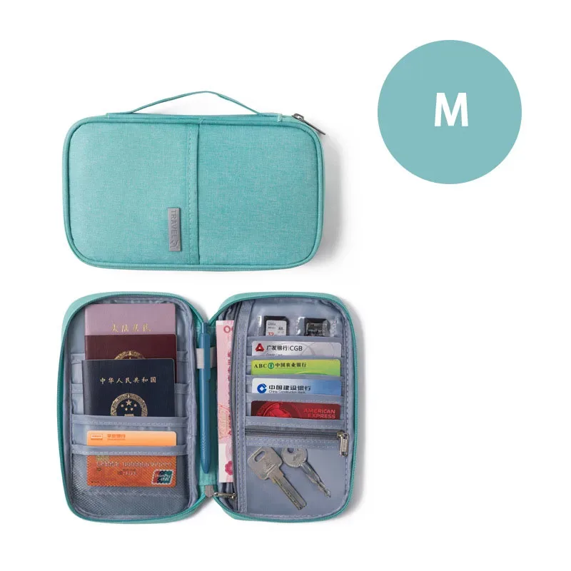 porte-passeport familial pour femmes, organiseur de documents de voyage, porte-cartes de crédit imperméable