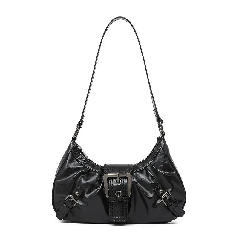 sac à bandoulière plissé rétro y2k pour femme, style maillard, sac sous le bras, pochette, sacs à main pour voyage, travail, shopping, vente chaude