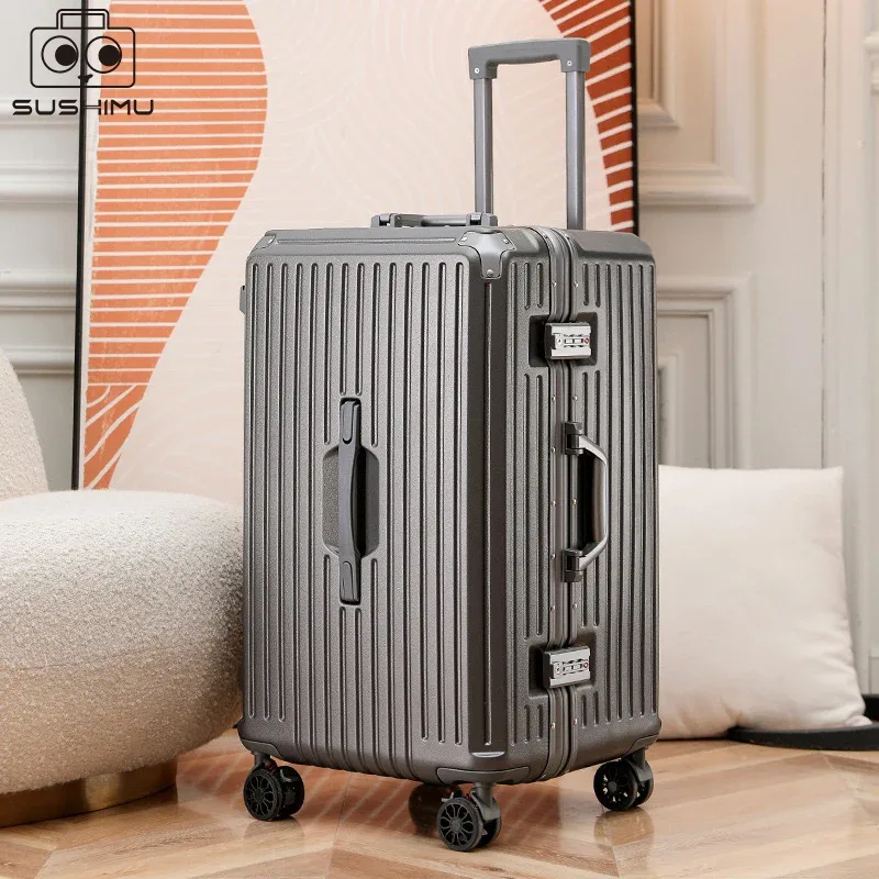 suhimu valise large poignée valise de voyage hommes 20 24 26 bagage à main femmes pc cadre en aluminium boîtier de chariot