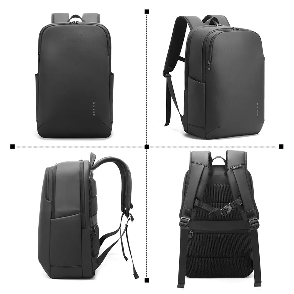 bange sac à dos pour ordinateur portable de 15,6 pouces pour hommes, sacs d'école imperméables pour garçons d'université, sac à dos de voyage pour hommes d'affaires et de sport