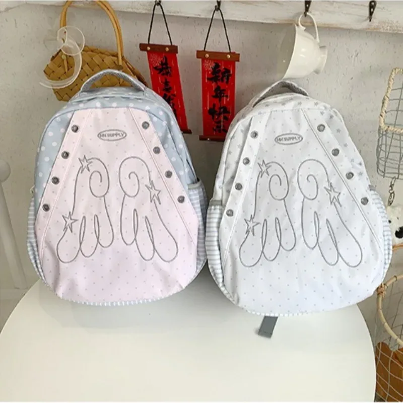 sac à dos contrastant style y2k pour femme, grande capacité, idéal pour étudiantes, sacs à la mode pour femme