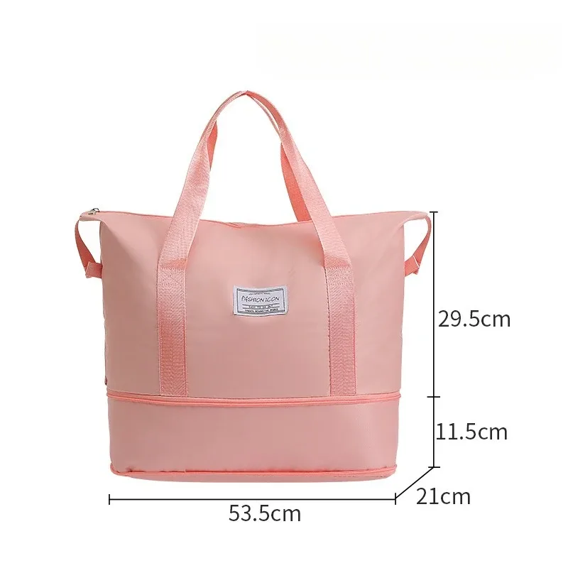 sac de rangement de voyage à bandoulière, sac de rangement pour linge de voyage, grande capacité, compressible, imperméable, pour bagages