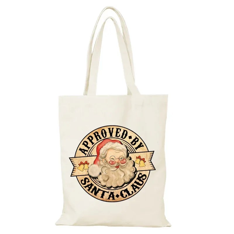 sac personnalisé cadeau du nouvel an sac à bandoulière pour femme sacs à main joyeux noël sacs en tissu sac de cours fourre-tout eco shopper femme