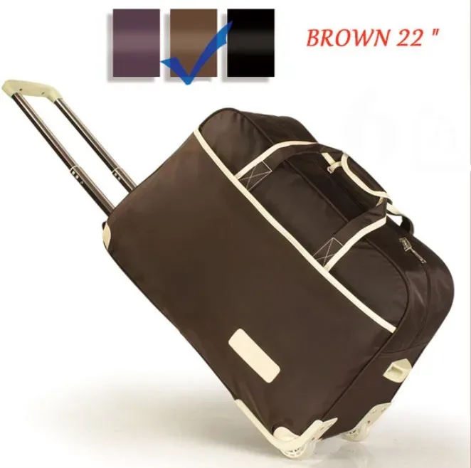 femmes sac de voyage sur roues bagages valise chariot haute qualité bagages valise à roulettes femme décontracté épaississement valise à roulettes