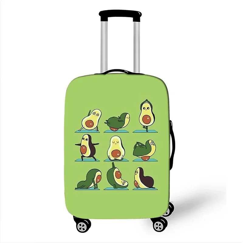 juste de bagage à motif d'avocat de style drôle, étui de protection anti-poussière pour valise logique, mode, 18 "-32"