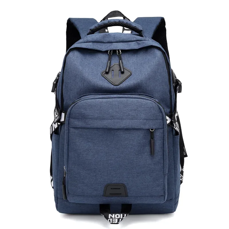 sac à dos personnalisé avec logo, grande capacité, en nylon, pour ordinateur, sac de couple, image et nom personnalisés