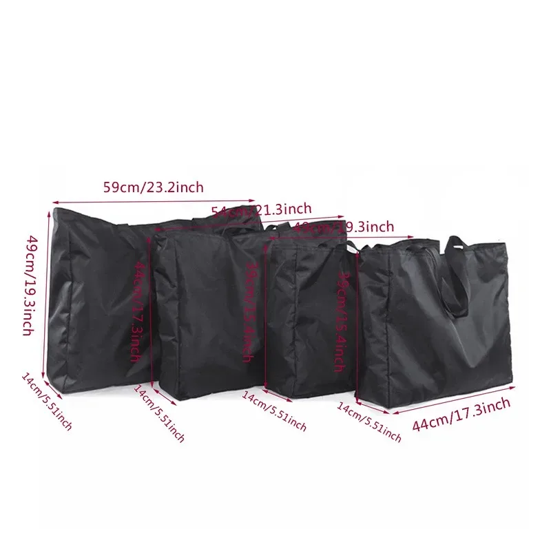 sacs de courses de couleur unie avec fermeture éclair, grande capacité, sacs fourre-tout pour l'épicerie, lavables, réutilisables, simples, robustes, pour l'extérieur, nouvelle mode