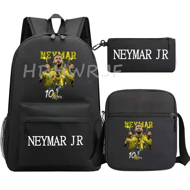 sacs à dos neymar, lot de 3, grand sac de voyage pour adolescents, sac d'école, sac à dos de sport, sac à dos décontracté en nylon classique pour ordinateur