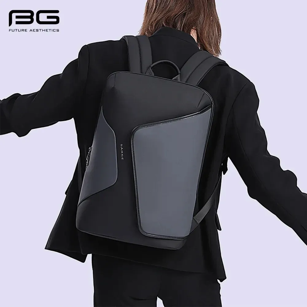 sac dos oxford université noir gris design moderne élégant bandes transport ajustables poignée supérieure forme carrée angles définis aspect contemporain