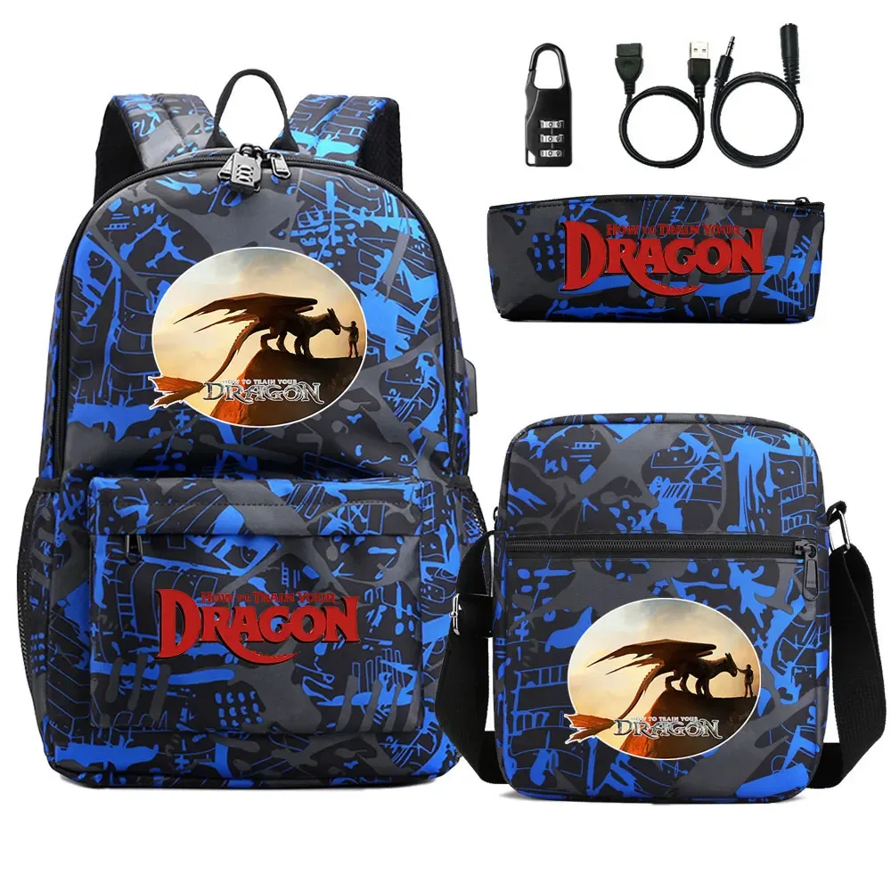 sac dos oxford université logo how to train your dragon motif dragons poche téléphone portable bandoulière arquée fermeture éclair usage enfant voyage